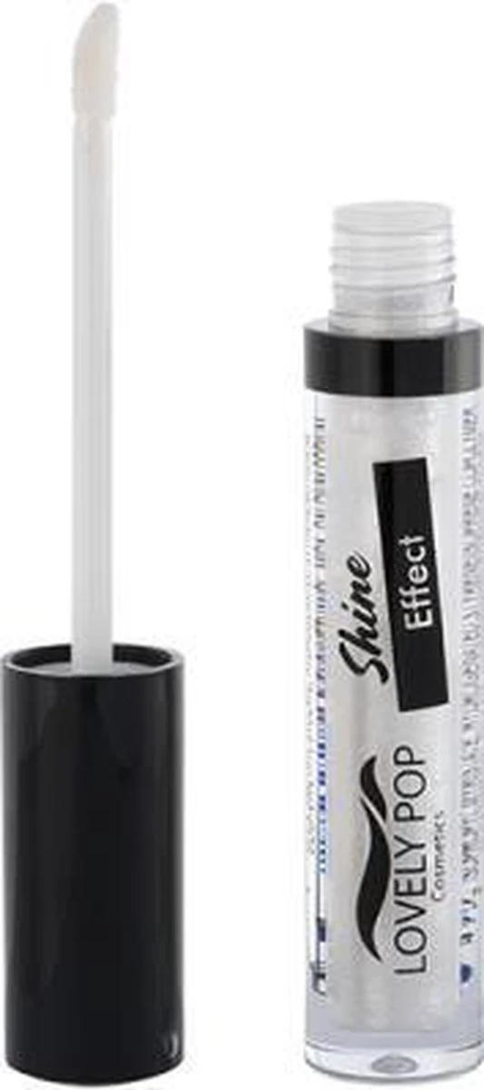 Lovely Pop Cosmetics - Shine Effect - Lipgloss - Wit - Parelmoer/glitter/iriserend/metallic/transparant - Nummer 7 - 1 Flesje Met 3,5 Ml Inhoud 1 Lovely Pop Cosmetics - Shine Effect - Lipgloss - Wit - Parelmoer/glitter/iriserend/metallic/transparant - Nummer 7 - 1 Flesje Met 3,5 Ml Inhoud
