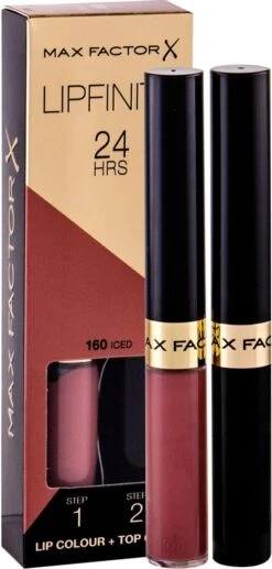 Max Factor Lipfinity Lip Colour Lipstick - 160 Iced -Cosmeticawinkel 573x1200