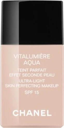 Chanel Vitalumiere Aqua Foundation - 30 Beige - SPF15 - 30 Ml -Cosmeticawinkel 600x1200