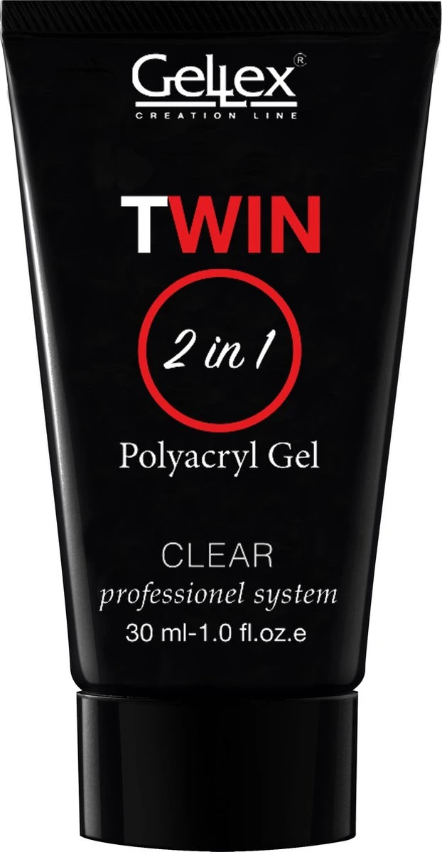 Twin Polyacryl Gel Clear, Polygel 30g. 1 Twin Polyacryl Gel Clear, Polygel 30g.