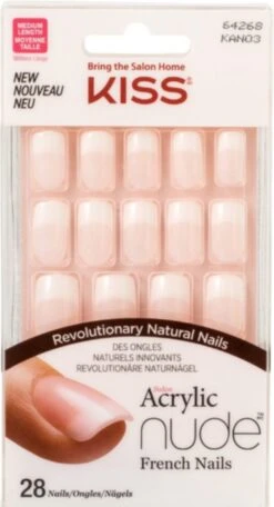 KISS - NUDE RECHT KUNSTNAGELS - Nepnagels -Cosmeticawinkel 650x1200 2