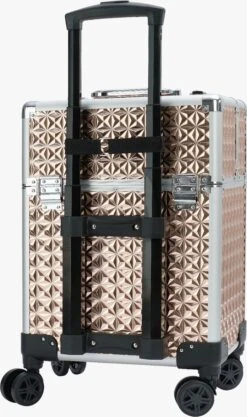 Koffer Gouden Kleur | Beautycase / Beautykoffer / Trolley Van Aluminium - 8 Wielen - Kapper Koffer - Tattoo Koffer - Nagel Koffer - Make-up Koffer -Cosmeticawinkel 711x1200 10