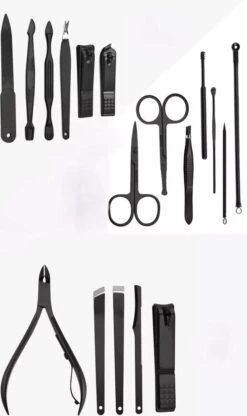 Without Lemon - Manicure Pedicure 18 In 1 Set - Nagel Trimmer Nagelschaar Bokkenpoot Nagelverzorging - Zwart Luxe Etui 6 Without Lemon - Manicure Pedicure 18 In 1 Set - Nagel Trimmer Nagelschaar Bokkenpoot Nagelverzorging - Zwart Luxe Etui -Cosmeticawinkel 713x1200 2