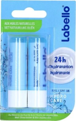 Labello Hydro Care Duo Pack- Lippenbalsem SPF 15 -Cosmeticawinkel 755x1200 1