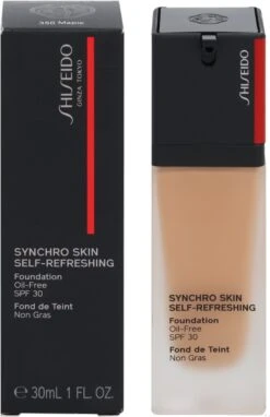 Vloeibare Foundation Synchro Skin Self-Refreshing Shiseido 350-maple (30 Ml) -Cosmeticawinkel 775x1200