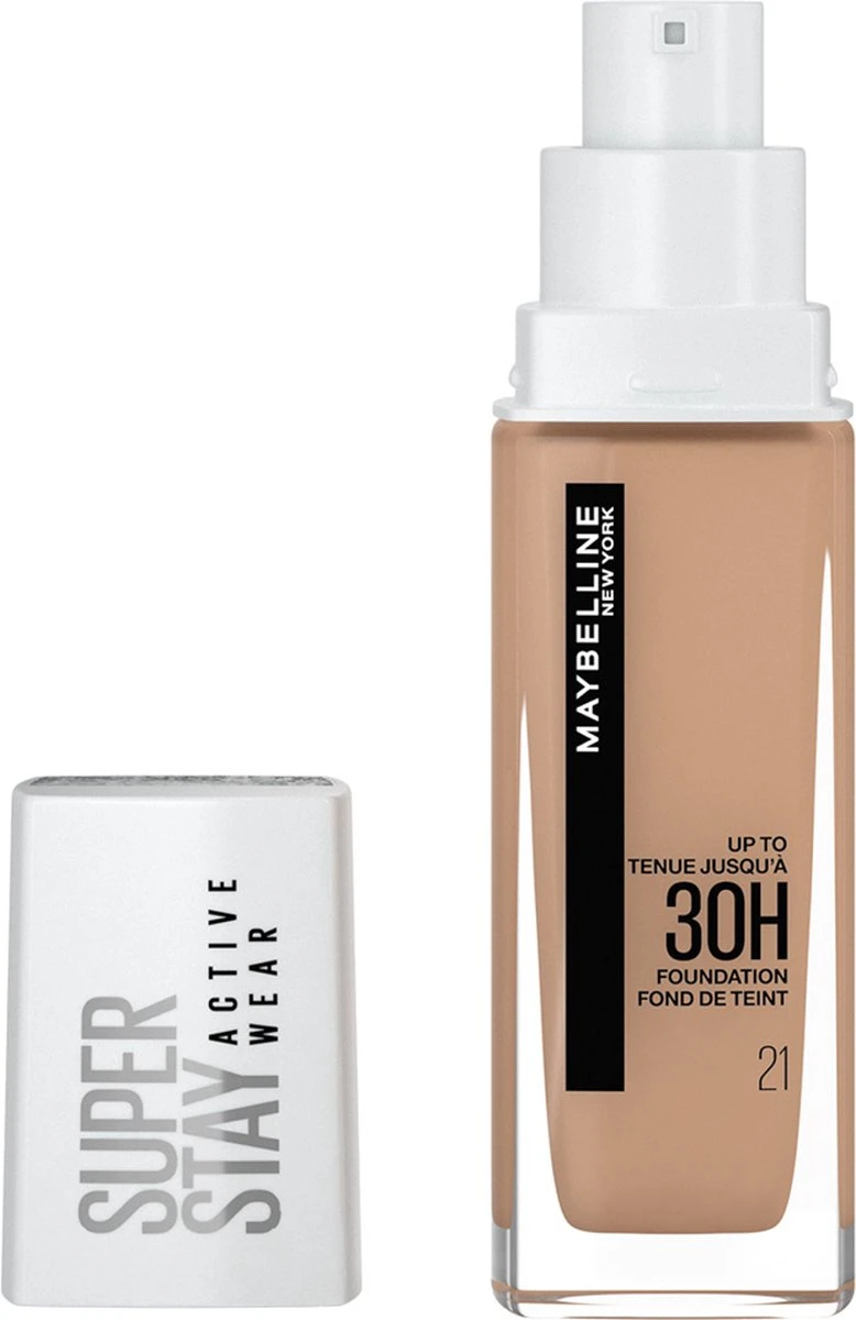 Maybelline - Superstay Active Wear Foundation - 21 Nude Beige 12 Maybelline - Superstay Active Wear Foundation - 21 Nude Beige - Afbeelding 12
