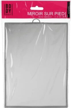 Basic Make-up Spiegel/scheerspiegel Op Standaard Kunststof 18 X 24 Cm Grijs - Badkamer/kaptafel Opmaakspiegels 5 Basic Make-up Spiegel/scheerspiegel Op Standaard Kunststof 18 X 24 Cm Grijs - Badkamer/kaptafel Opmaakspiegels -Cosmeticawinkel 793x1200 2