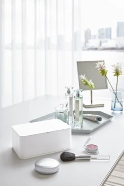 Yamazaki Bakje Voor Vochtige Doekjes - Wit - Met Deksel -Cosmeticawinkel 800x1200 14