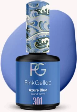 Pink Gellac - Azure Blue - Gellak - Vegan - Blauw - Creamy Finish - 15 Ml