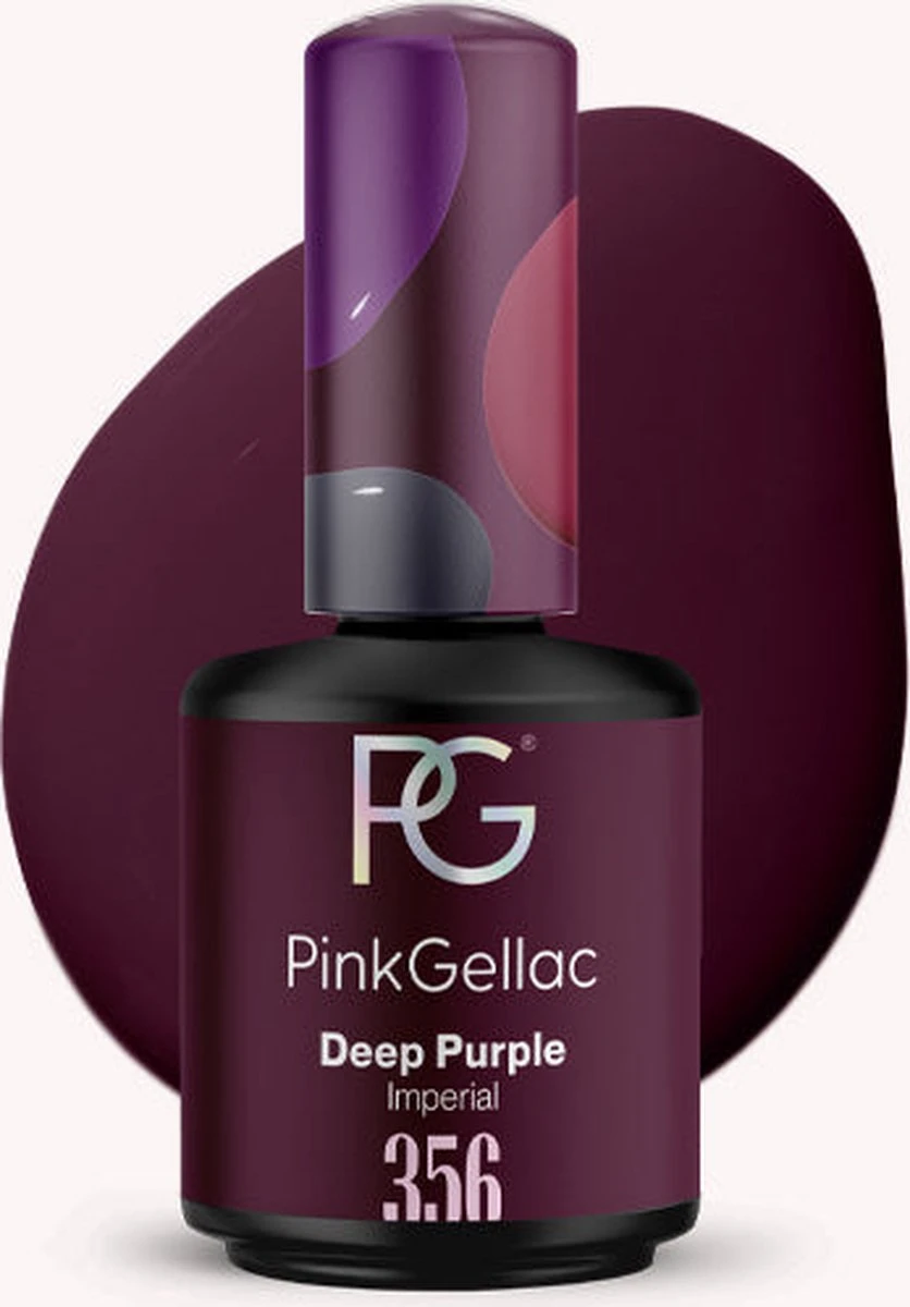 Pink Gellac - Deep Purple - Gellak - Vegan - Paars - Creamy Finish - 15 Ml 1 Pink Gellac - Deep Purple - Gellak - Vegan - Paars - Creamy Finish - 15 Ml