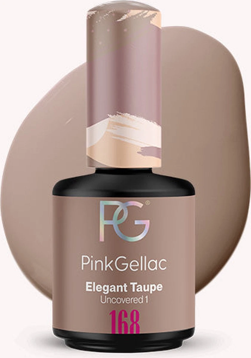 Pink Gellac - Elegant Taupe - Gellak - Vegan - Bruin - Creamy Finish - 15 Ml 1 Pink Gellac - Elegant Taupe - Gellak - Vegan - Bruin - Creamy Finish - 15 Ml