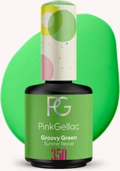 Pink Gellac - Groovy Green - Gellak - Vegan - Groen - Glanzend - 15ml