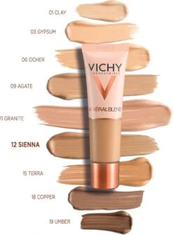 Vichy Minéralblend Foundation - 12 Sienna - 30ML - Natuurlijke Dekking 18 Vichy Minéralblend Foundation - 12 Sienna - 30ML - Natuurlijke Dekking -Cosmeticawinkel 885x1200