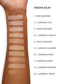 Yves Saint Laurent Touche Éclat Concealer - 2.5 Luminous Vanilla - Concealer - 2,5 Ml -Cosmeticawinkel 900x1200