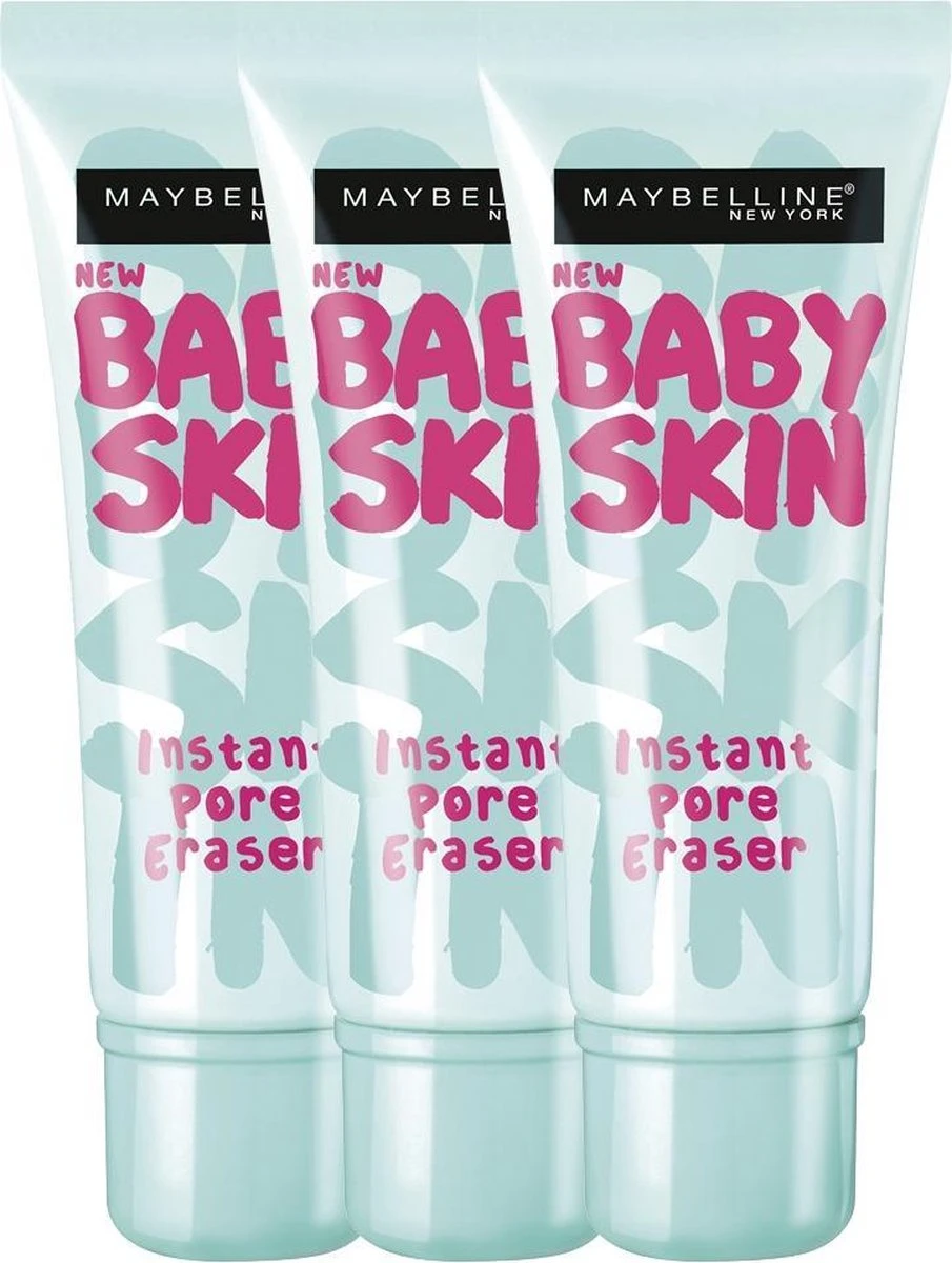 Maybelline Babyskin Pore Eraser Primer - Transparant - 3 Stuks - Voordeelverpakking 5 Maybelline Babyskin Pore Eraser Primer - Transparant - 3 Stuks - Voordeelverpakking - Afbeelding 5