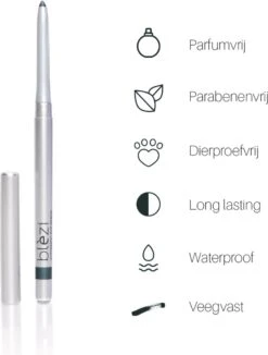 Blèzi® Automatic Eye Pencil 25 Emerald Blue - Oogpotlood Waterproof - Groen Blauw -Cosmeticawinkel 910x1200 2