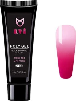 Elvi Polygel Starterskit - Complete Set Inc. USB UV/Led Mini Lamp-Nagelverlenging- Polygel 6 X 15g Perfecte Kleuren Roze - Polyacryl UV Nagellak-Quick Extension Temperature Color Changing UV Gel Pink -Cosmeticawinkel 912x1200 2