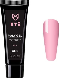 Elvi Polygel Starterskit - Complete Set Inc. USB UV/Led Mini Lamp-Nagelverlenging- Polygel 6 X 15g Perfecte Kleuren Roze - Polyacryl UV Nagellak-Quick Extension Temperature Color Changing UV Gel Pink -Cosmeticawinkel 914x1200