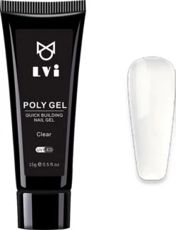 Elvi Polygel Starterskit -Complete Set Inc. USB UV/Led Mini Lamp-6x15g Polygel Kleuren Blauw - Nagelverlenging Polyacryl UV Nagellak-Quick Extension Temperature Color Changing Gel Blue Green -Cosmeticawinkel 918x1200