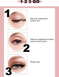Nepwimers Zonder Lijm | Magnetische Wimpers | Eyeliners | Diamond Wimpers | Pincet | Wimperset | Model Diamond | Fake Lashes | M5 Lashes Diamond Set | Herbruikbare Wimpers | 3D Wimpers | Kit | Waterbestendig | Natuurlijke Wimpers | Waterproof -Cosmeticawinkel 927x1200 1