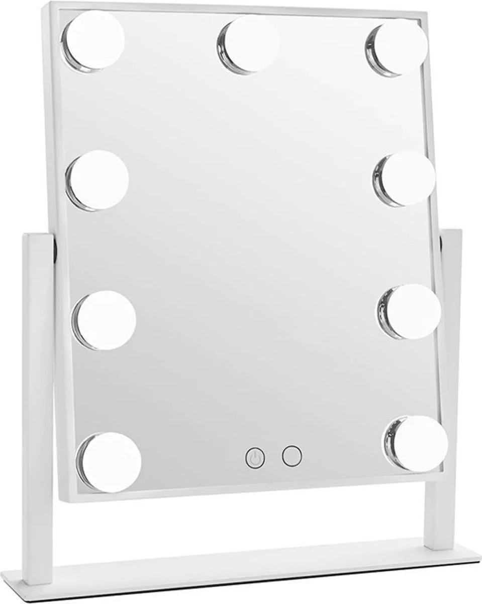 LYVION Hollywood Spiegel Met LED Verlichting - Make-upspiegel - Wit 1 LYVION Hollywood Spiegel Met LED Verlichting - Make-upspiegel - Wit