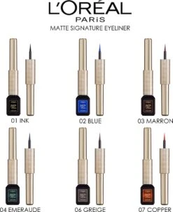 L'Oréal Paris Matte Signature Eyeliner Van Superliner – Matte Liquid Eyeliner – Waterproof - 06 Greige Signature – Grijs -Cosmeticawinkel 976x1200 2