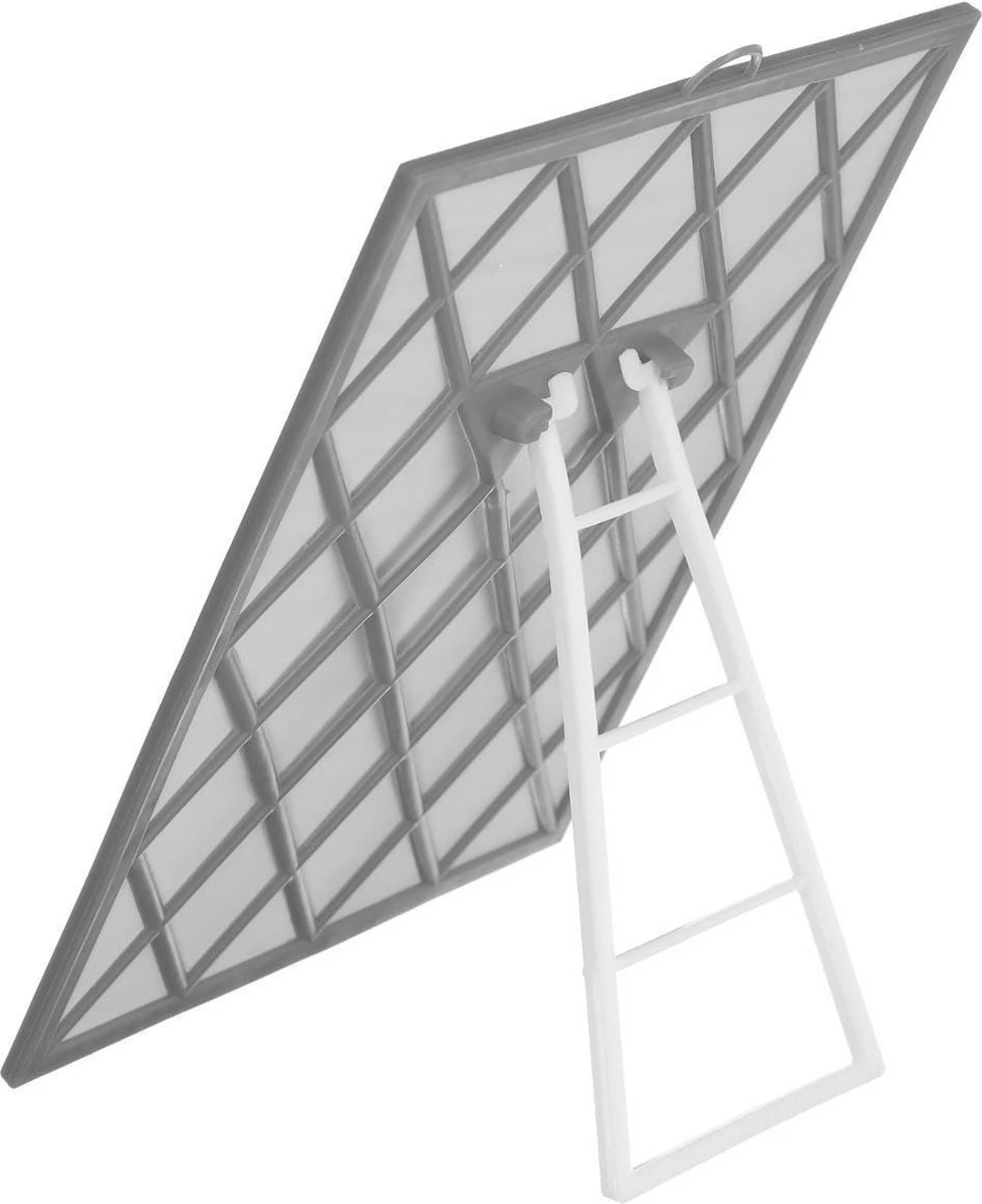 Basic Make-up Spiegel/scheerspiegel Op Standaard Kunststof 18 X 24 Cm Grijs - Badkamer/kaptafel Opmaakspiegels 2 Basic Make-up Spiegel/scheerspiegel Op Standaard Kunststof 18 X 24 Cm Grijs - Badkamer/kaptafel Opmaakspiegels - Afbeelding 2